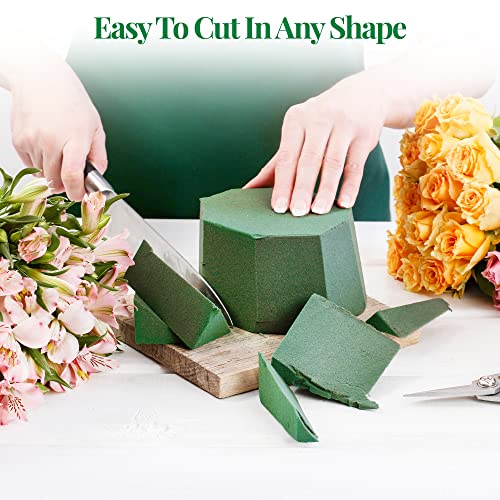 Noe & Malu Floral Foam Blocks | Florist Flower Styrofoam Green Craft Bricks Applied Dry Or Wet | Set Of 6 #TOP3