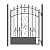 ALEKO Galvanized Steel Pedestrian Security Gate (Style: Venice)