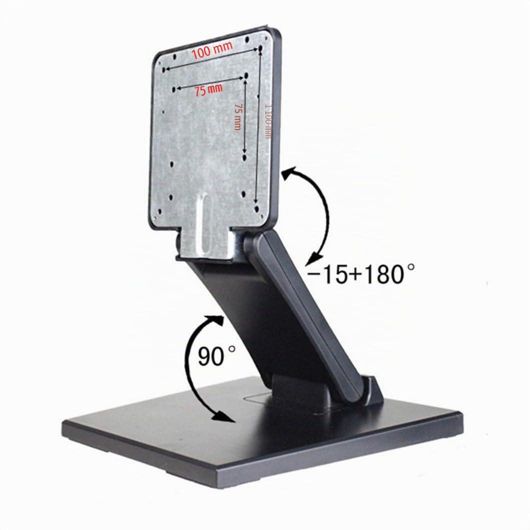 Wearson WS-03A Regolabile LCD Monitor Supporto da Scrivania in Metallo Pieghevole con Standard VESA 75x75 100x100 mm