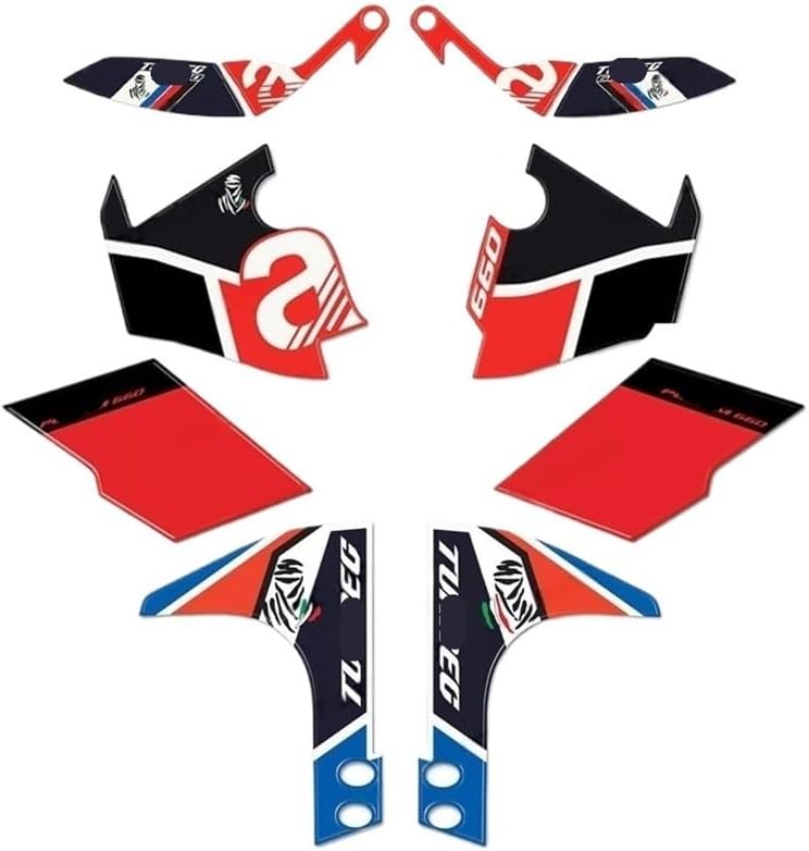 Tank Traction Pad Motorcycle Epoxy Resin Sticker Tank Pad Protection Kit for for Tuareg 660 for Podium 2024