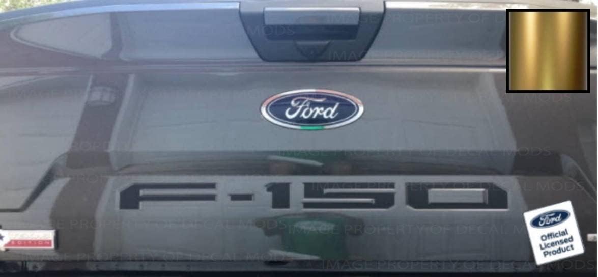 Decal Mods 2018-2020 Tailgate Insert Decals Letters Inlays Indent Stickers (Thin Decal [NOT Raised Letters]) for Ford F150 (2018-2020) Black Matte - CBM