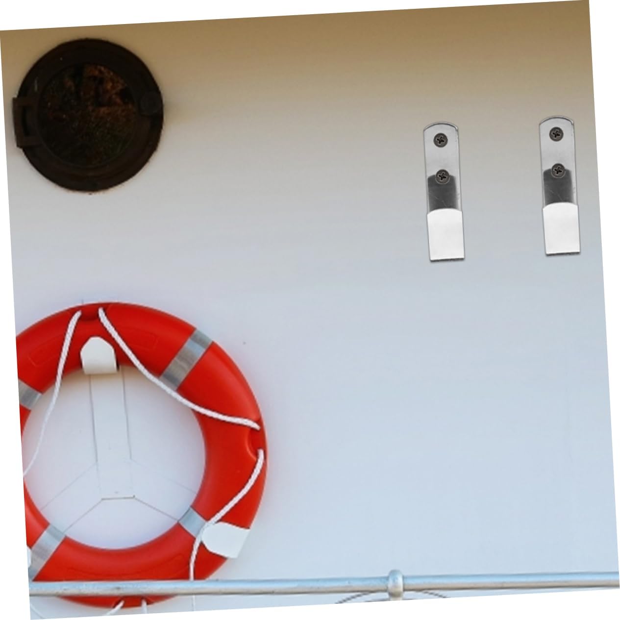 MAGICLULU Stainless Steel Boat Hook Multi-Function Storage Hook 107 * 25mm for Marine Use Anti-Wear Wall Hanger for Yacht Accessories and Boat Supplies