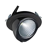 CLE LED YK Einbauleuchte mit Philips Fortimo Modul 3600lm 28W dimmbar ZigBee 3.0 schwarz