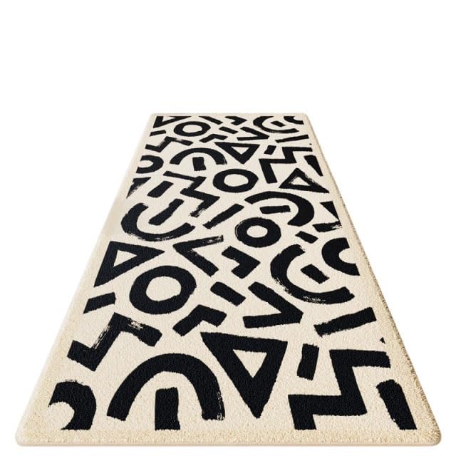 Tapis géométrique antidérapant à haute densité doux pour la peau 60x160 cm