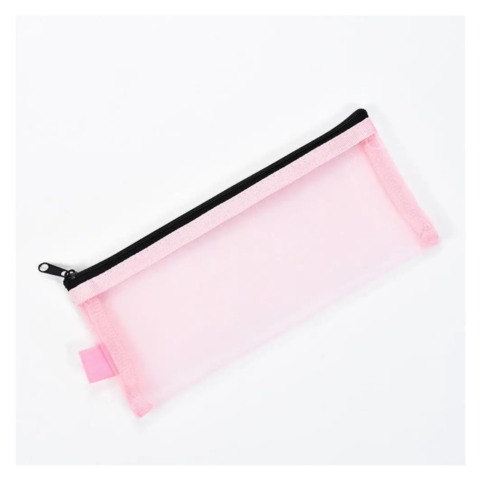 Lot de 20 trousses à fermeture éclair en maille de nylon pour fournitures scolaires - Trousse transparente de grande capacité pour le rangement de papeterie