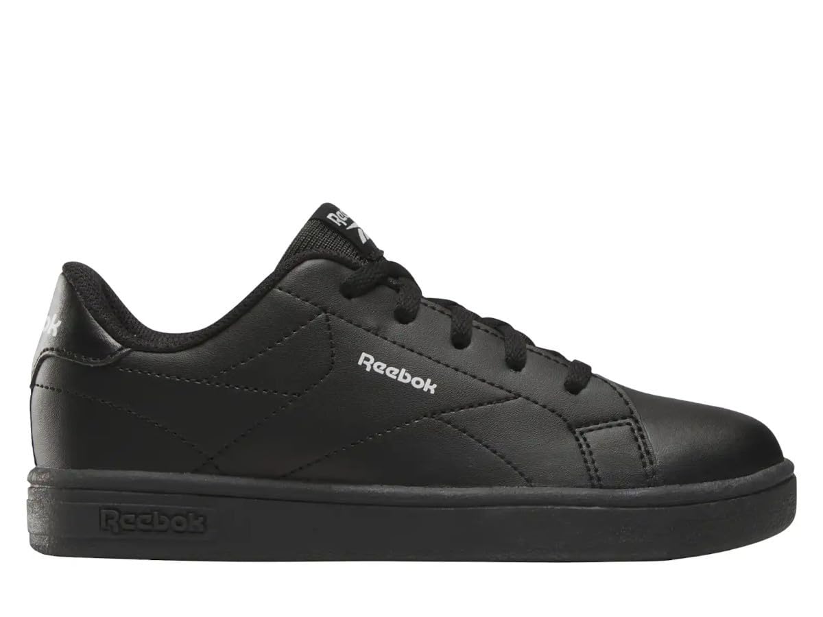Reebok Unisex Kids Court Clean Sneaker, Black Grey1, 5.5 UK
