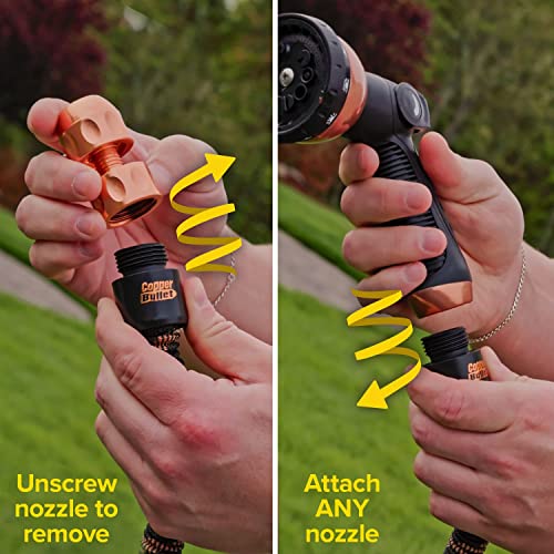 2024 Pocket Hose Copper Bullet With Thumb Spray Nozzle ASSEENONTV
