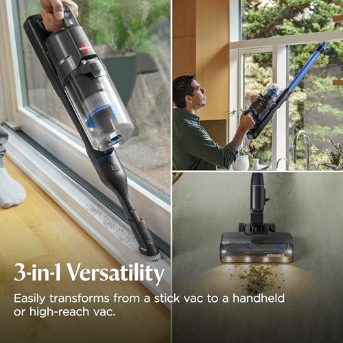 BISSELL PowerClean FurFinder 200W Self-Standing Cordless Vacuum w/Tangle Free Brush Roll, Strong Suction, Removeable Battery, Wall Mount, Upholstery Tool & Bright Headlights image 7