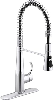 22033-CP Simplice Semi Professional Kitchen Sink Faucet, Pre-Rinse Kitchen Faucet, Commercial Faucet, Polished Chrome