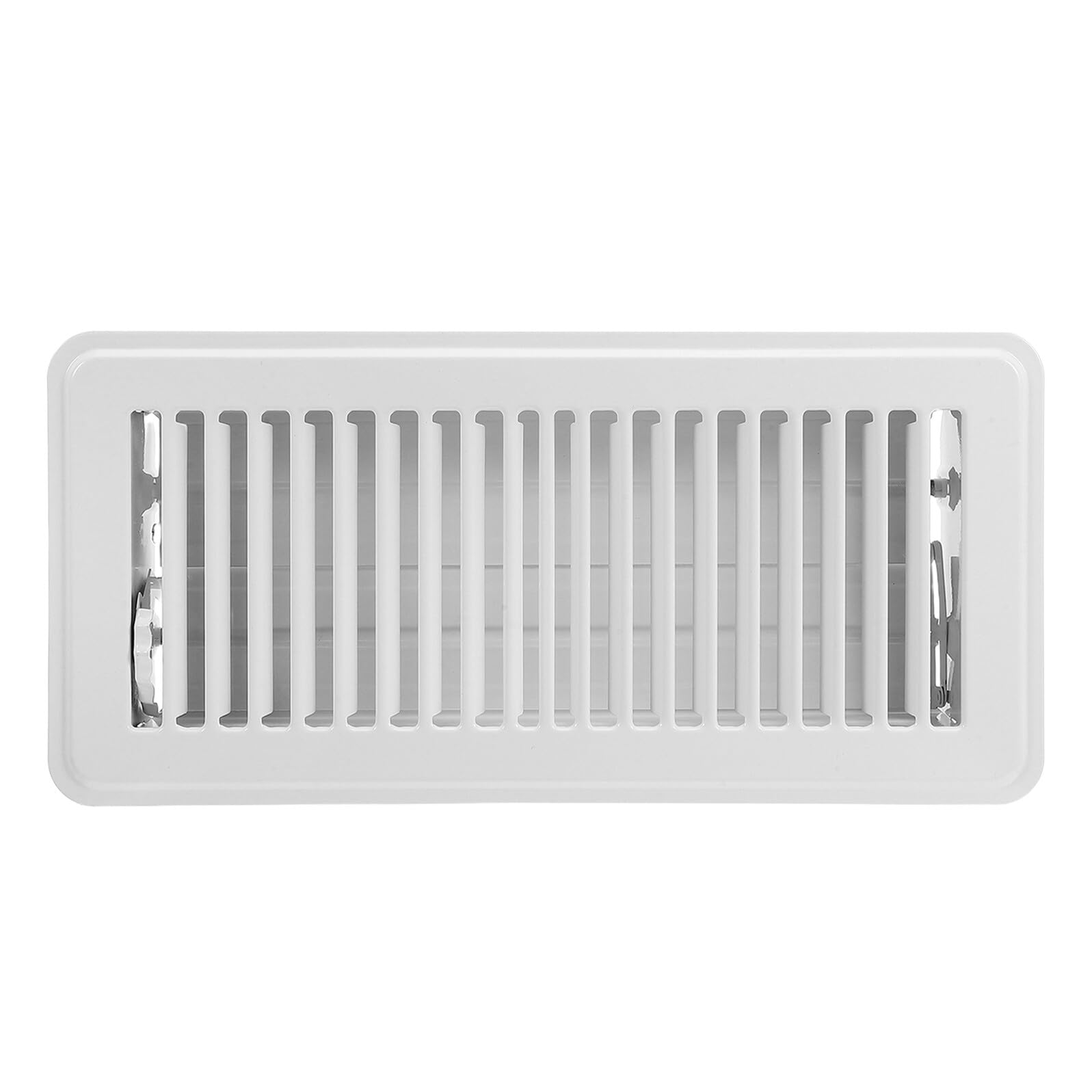 Grille d'aération sol blanche 4x10 pouces pour stopper la chute d'objets
