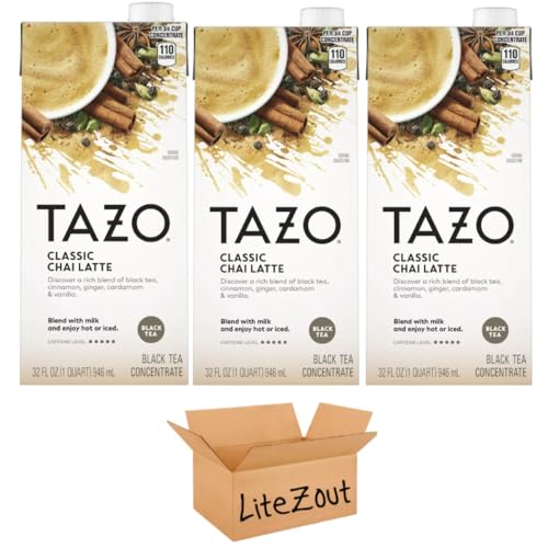 Concentrado de Té Negro Chai Latte Clásico 32 oz pack de 3 miniatura 1