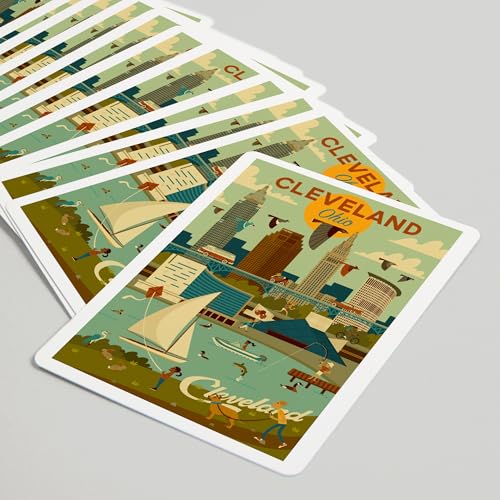 Baraja Poker Lantern Press Cleveland Ohio 52 Cartas miniatura 5