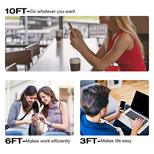 [Apple Mfi Certified] Iphone Charger, 5Pack(3/3/6/6/10 Ft) Lightning Cable Apple Charging Cable Fast Charging High Speed Compatible Iphone 14/13/12/11 Pro Max/Xs Max/Xr/Xs/X/8/7/Plus Ipad(Silver&Grey) #TOP6