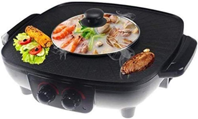 Barbecue Pot Hot, Electric Griddle Grill Pan Machine For Home Everyday Integrated Rice Cooker