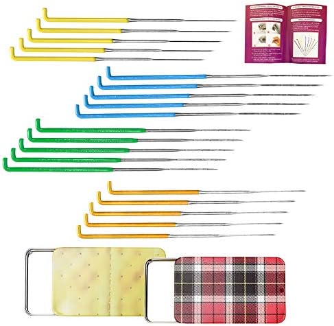 4 Sizes 28 Pieces Felting Needles Kit, Felting Tools Needle Felting Needles Set for DIY Wool Felt Art Crafts (36/38/40/42Gauge)