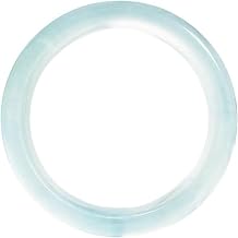 Blue Ice Transparent Jade Bangle Bracelet for Women, Natural Quartzite Jade Bangle Jewelry
