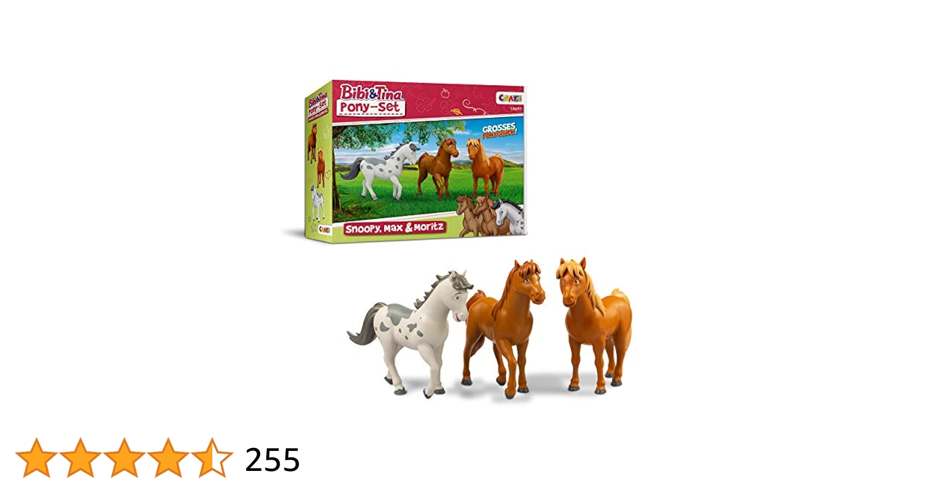 CRAZE Bibi & Tina Pony Set Figures Game of 3 Ponies for