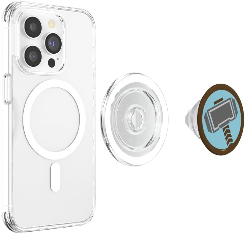 Marvel Thor Hammer Simple Icon PopSockets MagSafe PopGrip for iPhone