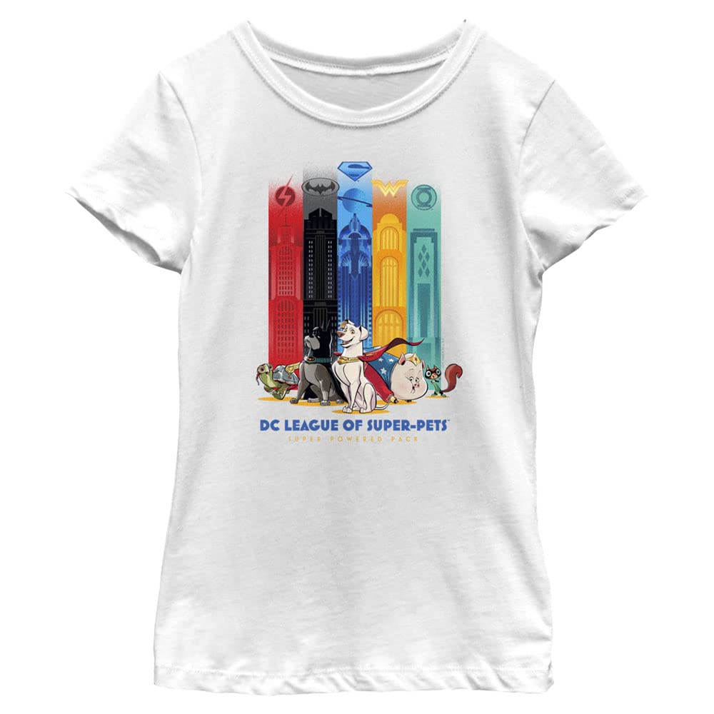 T-shirt fille DC League of Super-Pets blanc taille S cadeau anniversaire