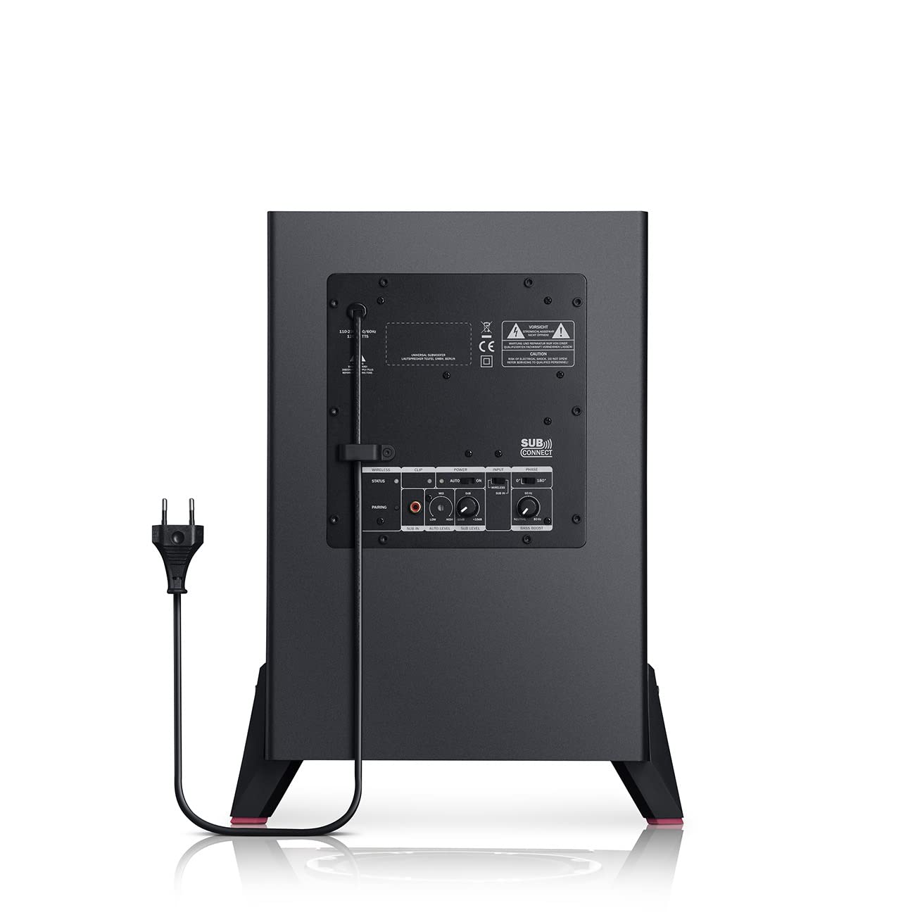 Teufel Ultima 40 Kombo 3 Power Edition – HiFi 2.1 system stereo z mocnym subwooferem i odbiornikiem CD, Wi-Fi, LAN, radio DAB+-FM, USB-C, HDMI ARC CEC, szerokie możliwości podłączenia (czarny)