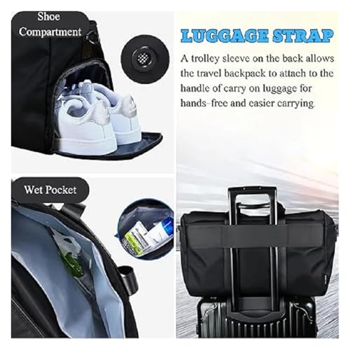 Travel Bag Lightweight Travel Bag Men Portable Large-Capacity Business Trip Luggage Bag Shoulder Fitness Bag3