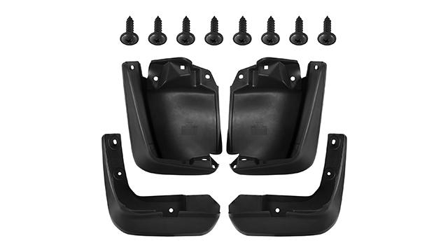 4x Black Mud Flaps / Splash Guards For Nissan Frontier 2005-2022 4-Door Pickup – PP Plastic