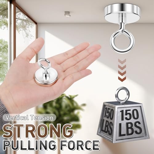 image for FINDMAG Neodymium Fishing Magnets, 150 LBS Pulling Force Neodymium Rar