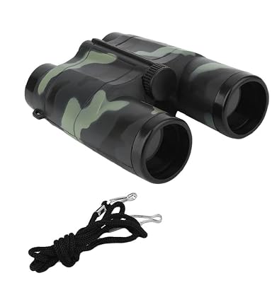 VGRASSP Compact and Portable Army Style Binoculars Toy for Kids - Birdwatching Outdoor Observing Sports - Easy Focus Spy
