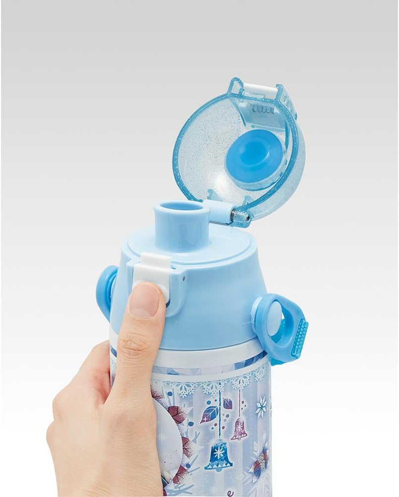 Skater SDC6N-A Children's Stainless Steel Water Bottle, Direct Drinking, 20.8 fl oz (580 ml), Disney, Frozen 24, Children's Friendly, Lightweight, Cold Insulated, Sports Bottle, Cool, For Kids