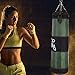 Heavy Boxing Punch Bag with Chain, Unfilled Punching Bag for Adults(80cm-Green) Martial Arts