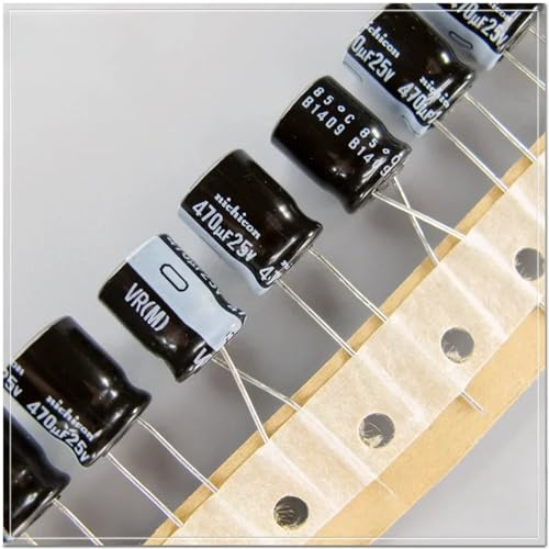 Condensateur électrolytique 25V 470uF de haute précision 10x12,5mm pour équipement audio