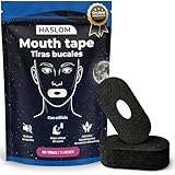 60 TIRAS BUCALES para Dormir Haslom®. Mouth Tape for Sleeping. cinta bucal para dormir, antironquidos. Myotape, tiras bucales anti ronquidos para dormir (Con Orificio de Ventilación)
