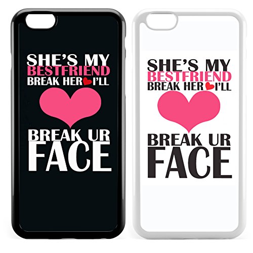 Bff Summer Short Tall Girls If You Break Her Heart I Ll Break Your Face Best Friends Matching Couple Phone Case Black Iphone 5s White Iphone 5s Buy Online In Cayman Islands At Cayman Desertcart Com Productid