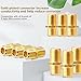 PASOW F Type RG6 Coupler Gold Plated Female to Female Barrel Coaxial Adapter (20pcs)