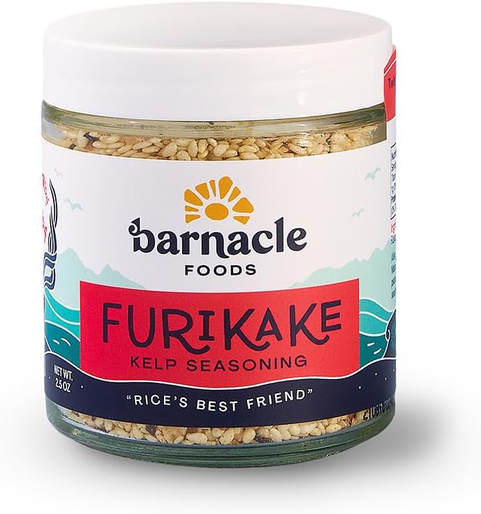 Barnacle Foods Furikake Kelp Seasoning | 2.5 oz. | Japanese Inspired Rice Seasoning | Seaweed Seasoning for Rice, Seafood, Meats, Salads & Popcorn | Made in Alaska | 1 Pack