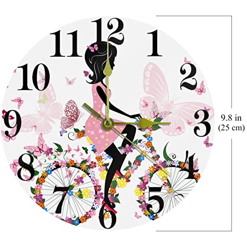 Horloge murale papillon romantique creez un cocon de douceur
