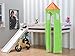 Produktbild Thuka Kinder Turm Spielturm für Kinderbett Hochbett Rutschbett Bett grün orange