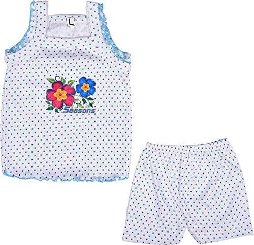 Image of Baby Boy Dress and Baby Girl Clothing Set Soft Hosiery Cotton T-Shirt and Shorts Set Pack of 12 (6 T-Shirt + 6 Shorts) Multi Colored | Size 0 Months Up to 12Months (3-6 Months)