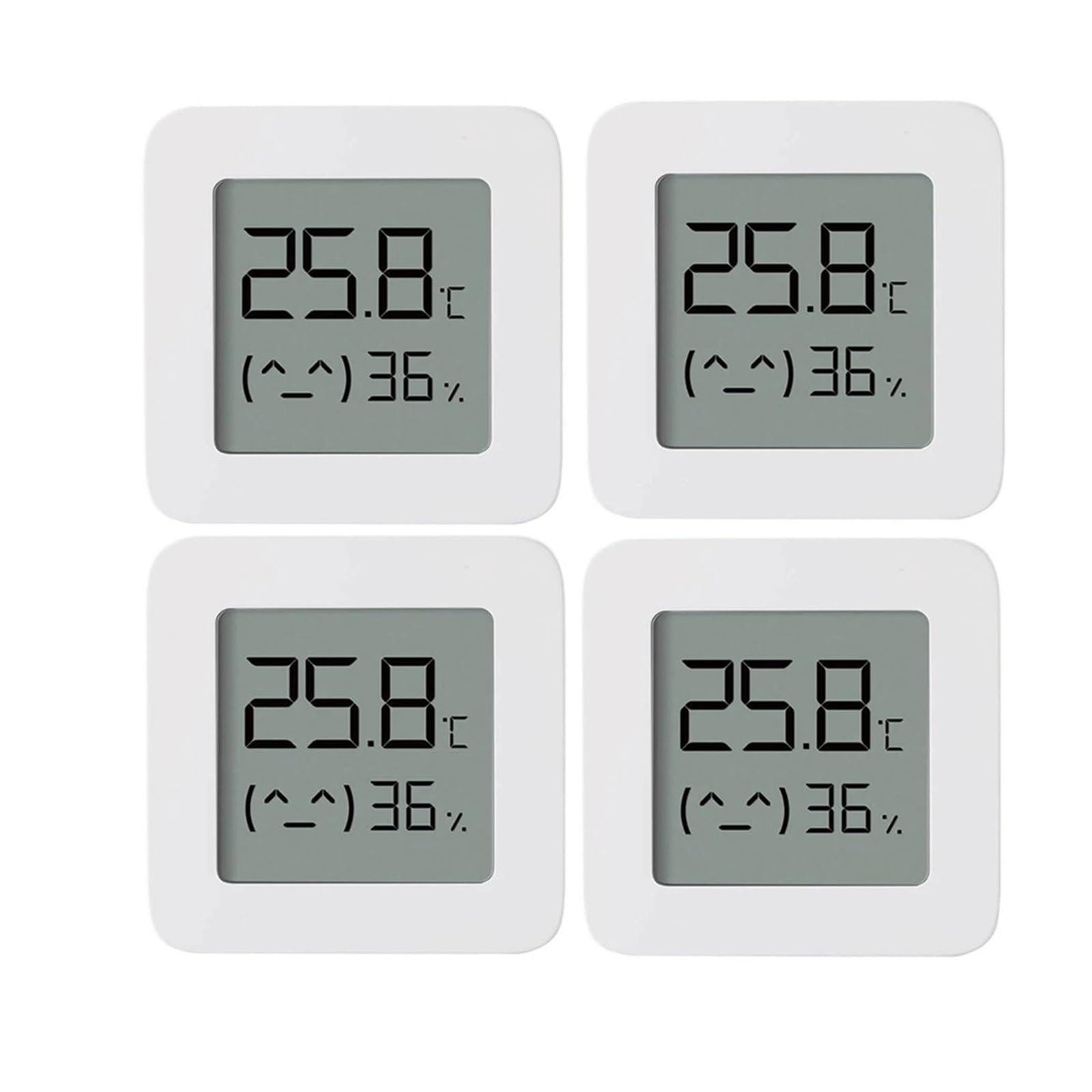 Termómetro Bluetooth Higrómetro Digital Eléctrico Inteligente Inalámbrico, Que Funciona Con Batería Integrada For El Hogar Preciso Rápido Monitorización Tiempo Real(4PCS)