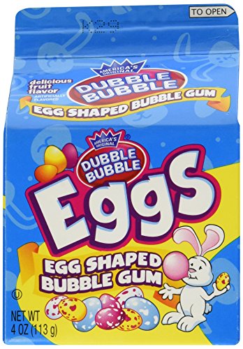 Dubble Bubble Gum Eggs Carton 4.0oz (Pack of 6)