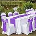 VDS Satin Chair Sashes Chair Cover Back Tie Sateen Bows Ribbon for Wedding Birthday Graduation Engagement Ceremony Event Party Banquet Venue Hotel All Dining Chair Decoration (10PC) (Lavender)