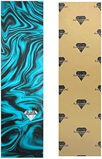 Black Diamond Grip Skateboard Graphic Griptape Sheet Liquid 9