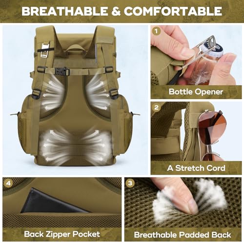 Image of Maelstrom 35 /50 Can Insulated Backpack Cooler, Leakproof Soft Lunch Ice Bag | Keeps Food Cold For 16h, Peva Liner, Durable Nylon, Ergonomic Padding. Perfect For Men, Women, Camping, Beach, Hiking, Travel