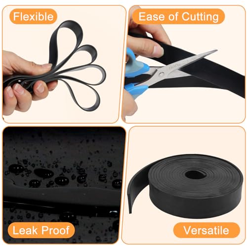 Vuaohiy PE-144 Neoprene Rubber Strips Solid Rubber Rolls Neoprene Solid Rubber Sheet For Diy Gasket thumb #2