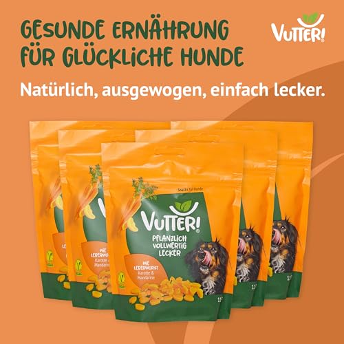 VUTTER ! Snack Wie Leberwurst, 10x110 g: Hundeleckerli Vegan. Pflanzliche Leckerlis. Belohnung für Hunde. Leckerli ohne tierische Proteine. Glutenfrei auf Reismehlbasis. Ohne Zucker & Farbstoffe