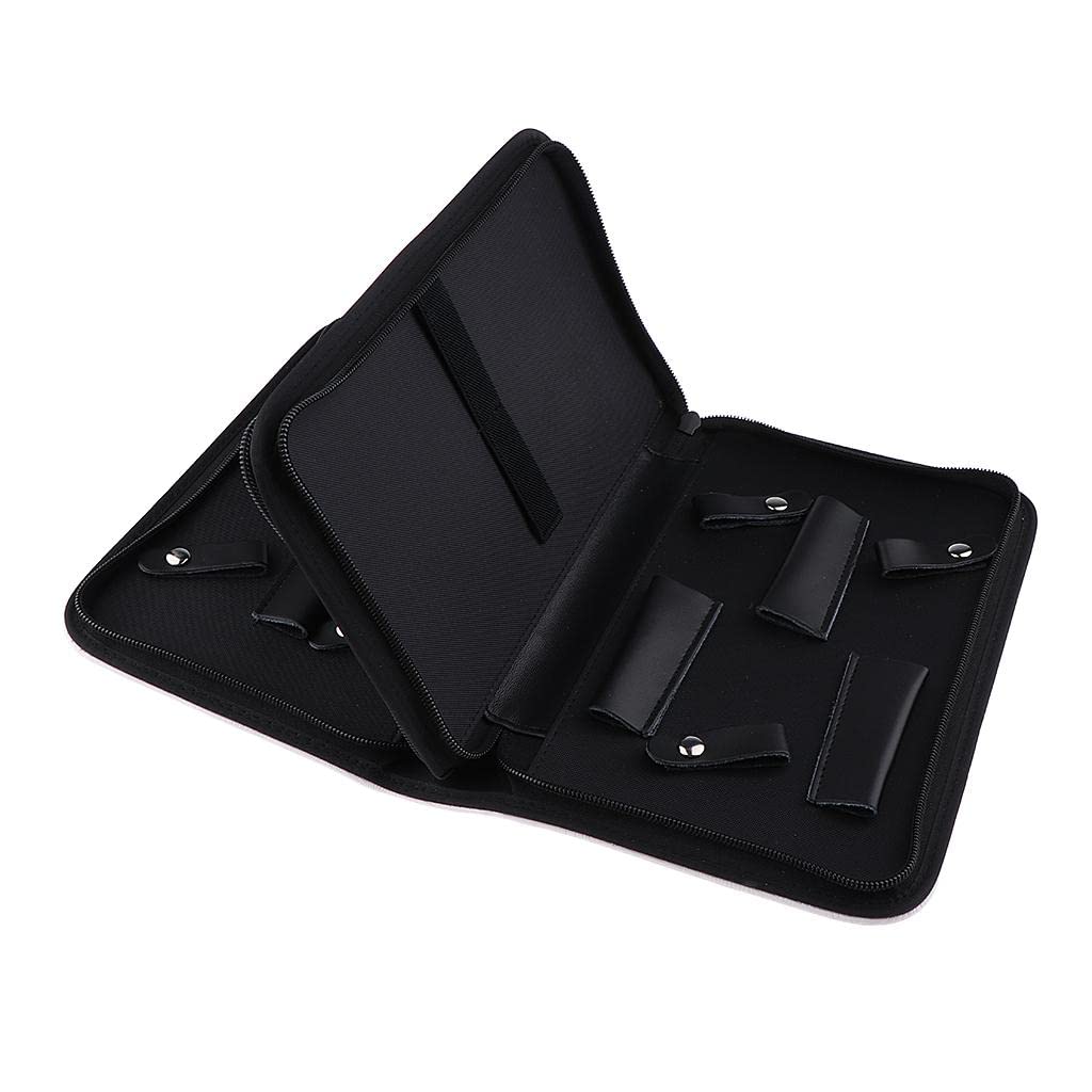 perfeclan Estuche para Tijeras de Pelo de Cuero Suave, Funda para Peine de Peluquería,