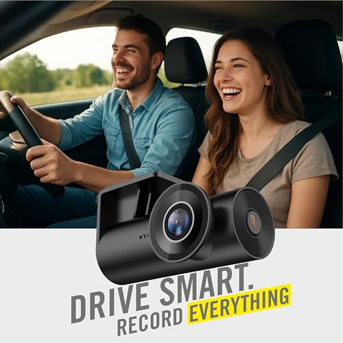 Image of Infinity By Harman Dashcam 100 Compact FHD Car Camera | 1080p Full HD Video | Night Vision, 140 Wide Angle & G-Sensor | Built-in Wi-Fi & App Support|Microphone | Supports up to 128GB SD Card (Black)