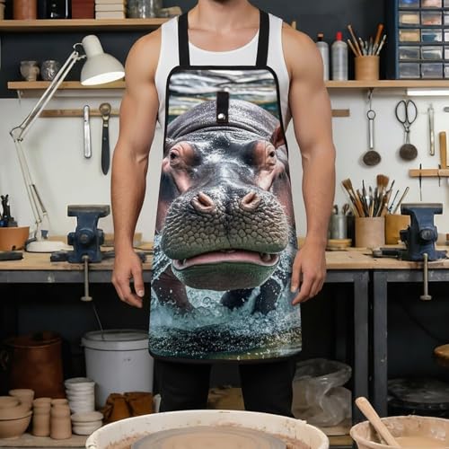 Diving Hippo Tool Apron con Ajuste y Bolsillos miniatura 4