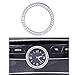 VDARK Accesorios Mercedes Benz piezas Bling W205 W213 C217 C E S Clase AMG reloj redondo consola central panel tapas pegatinas pegatinas interior centro decoración hombre cristal (plata)