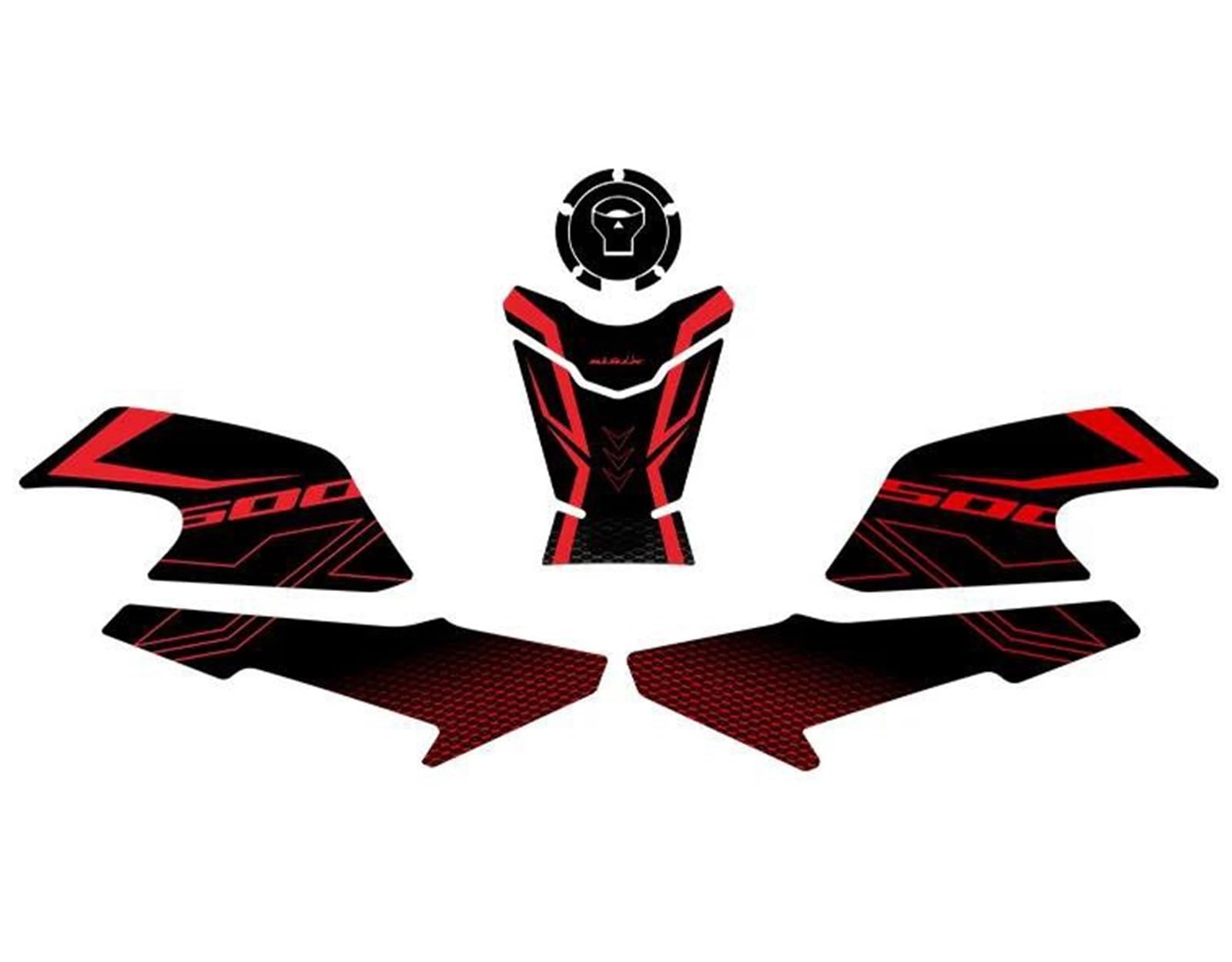 Motorcycle Tank Pad Protector Leather Frosting Sticker Decals Accessoriesr for CB500X 2023 Accessories(Color3)